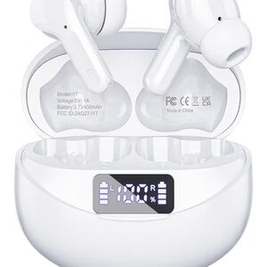 🆕 Wireless Earbud Headphones, White